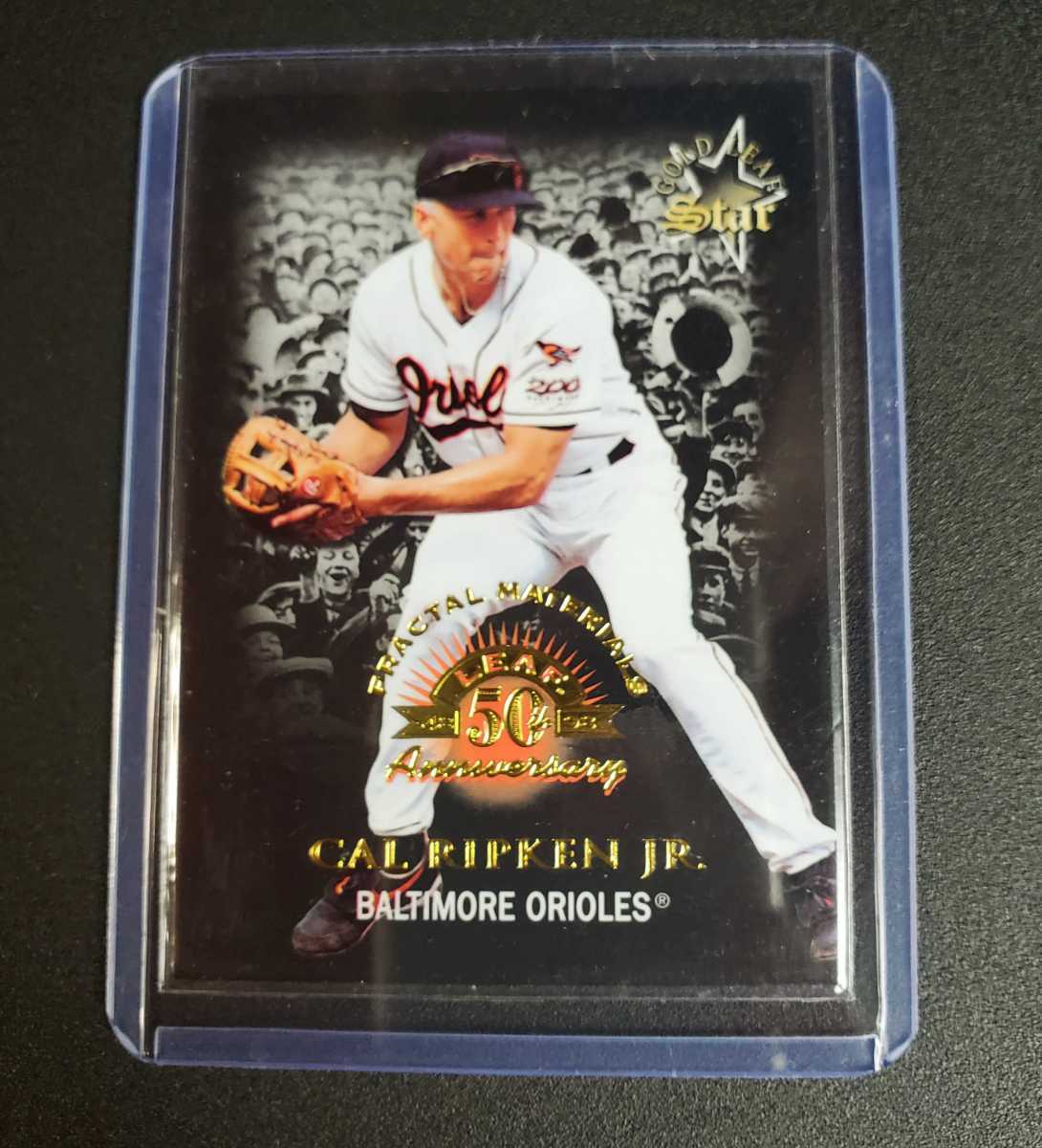 Cal Ripken Jr. / 1998 Leaf 50th Anniversary - Gold Leaf Star Fractal ...
