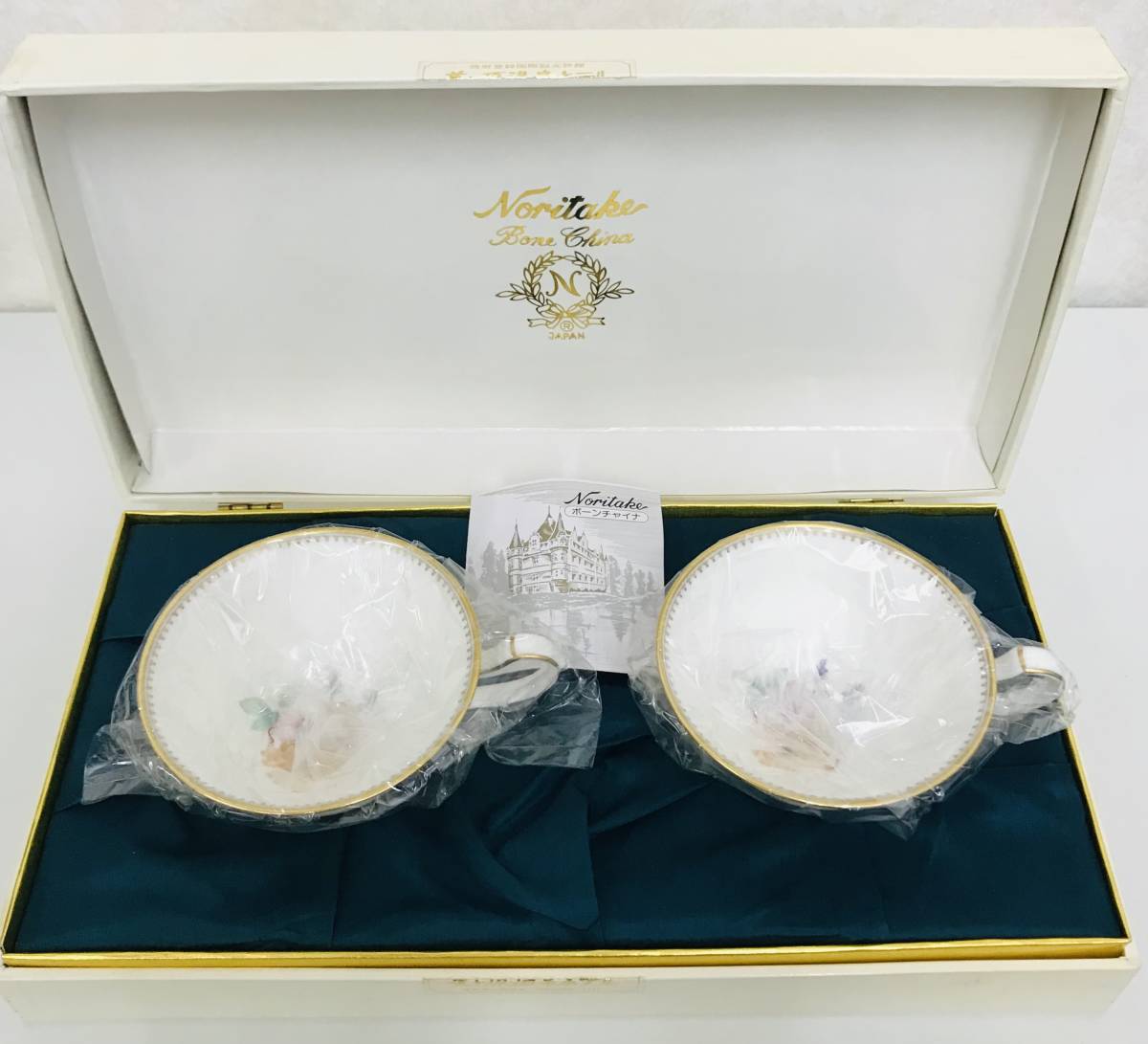 ☆ Noritake ノリタケ ☆ ボーンチャイナ ☆ 碗皿ペア―セット 