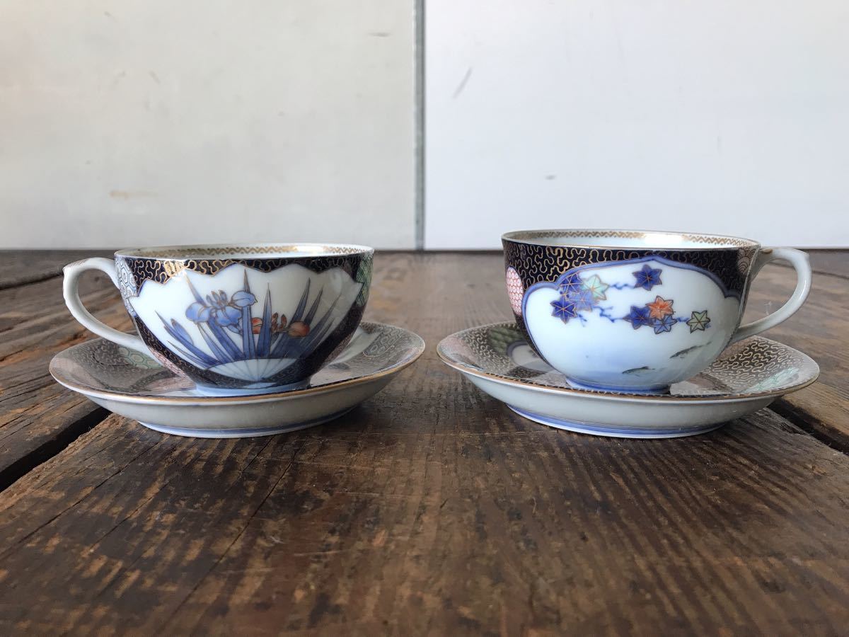 SALE，限定セール 有田焼 深川製磁 カップ&ソーサー 2客セット(深川製磁)｜売買されたオークション情報、yahooの商品情報をアーカイブ公開 - オークファン 深川製磁