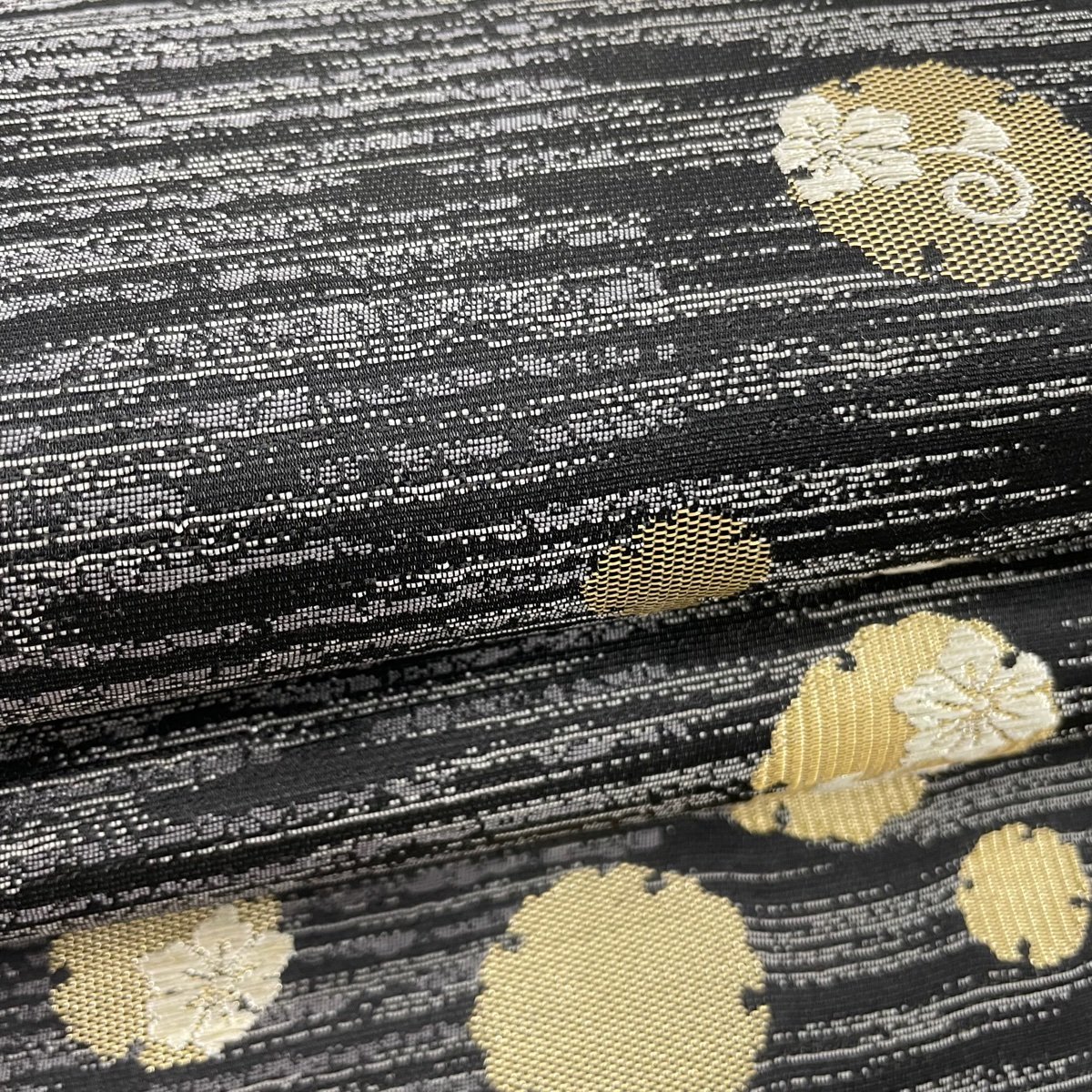 千地泰弘の通販 金糸 美品 六通 袋帯 落款 千地泰弘 名品 花唐草 縞 紫 中古 正絹 千 - 着物（着物｜和服）：レディース