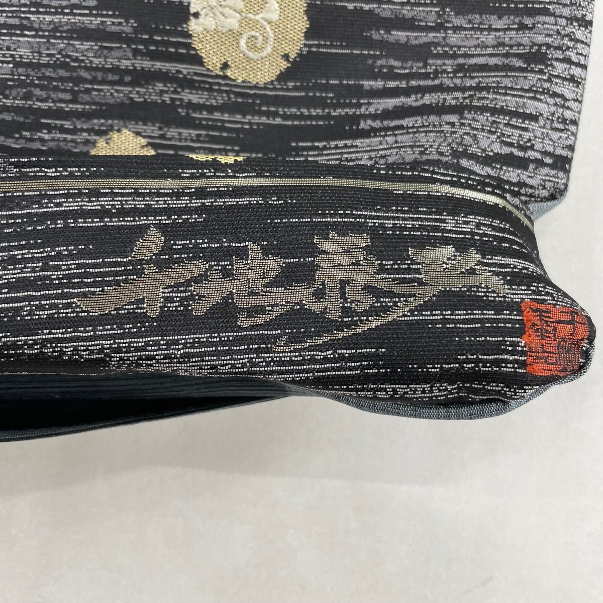 千地泰弘の通販 金糸 美品 六通 袋帯 落款 千地泰弘 名品 花唐草 縞 紫 中古 正絹 千 - 着物（着物｜和服）：レディース