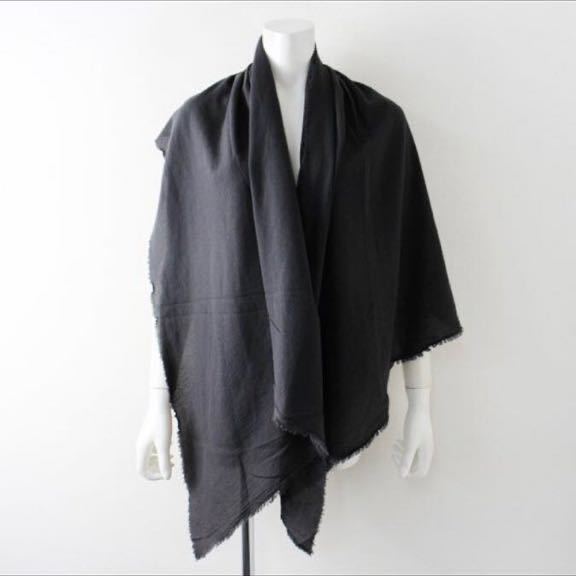 evam eva エヴァムエヴァ コットンストール　チャコールグレー