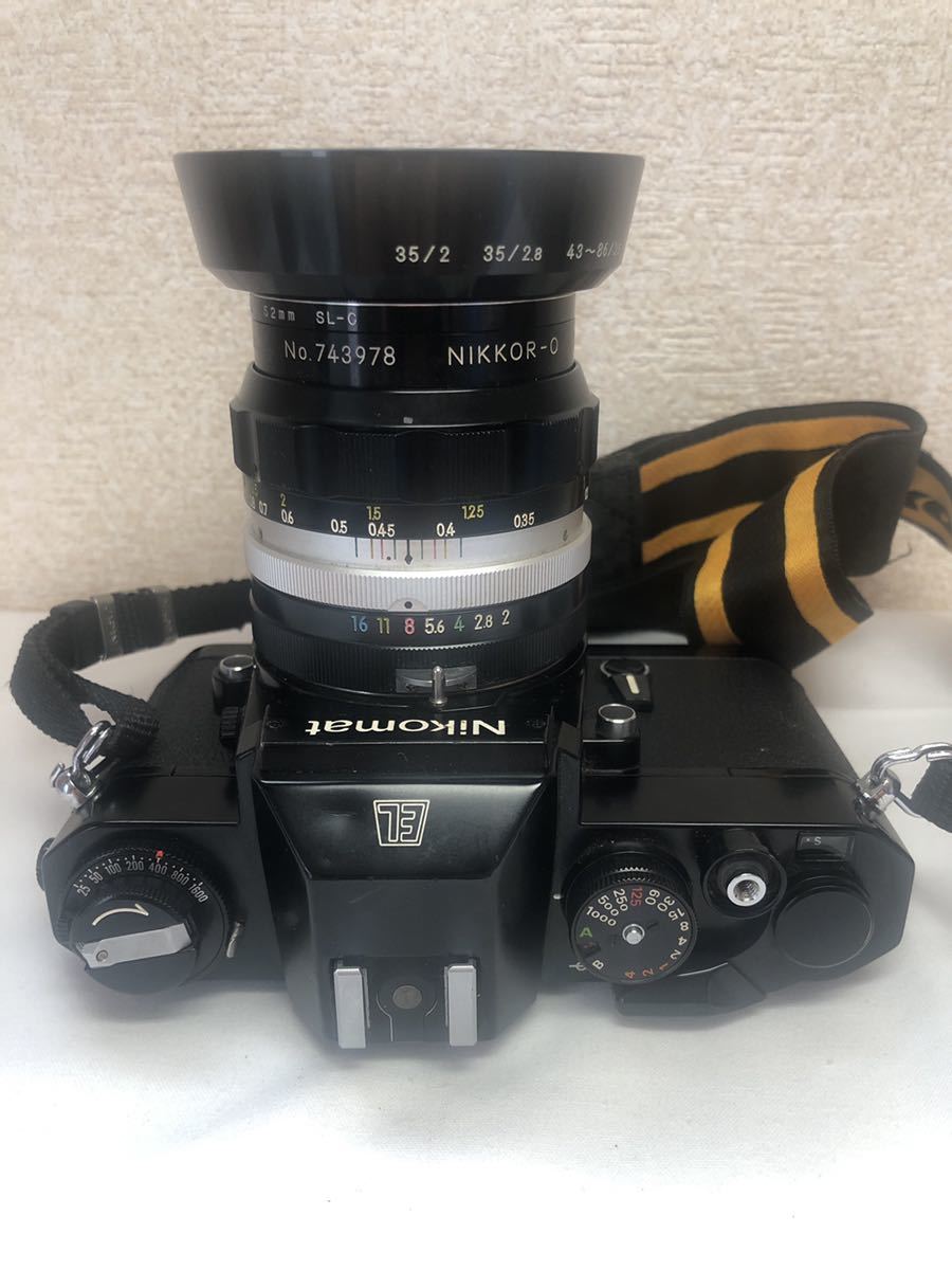 Nikomat ニコマット　EL カメラ　Auto 1:2 f＝35mm 中古品　売り切り Nikon Nikomat ニコン f=50mm NIKKOR-H 発売