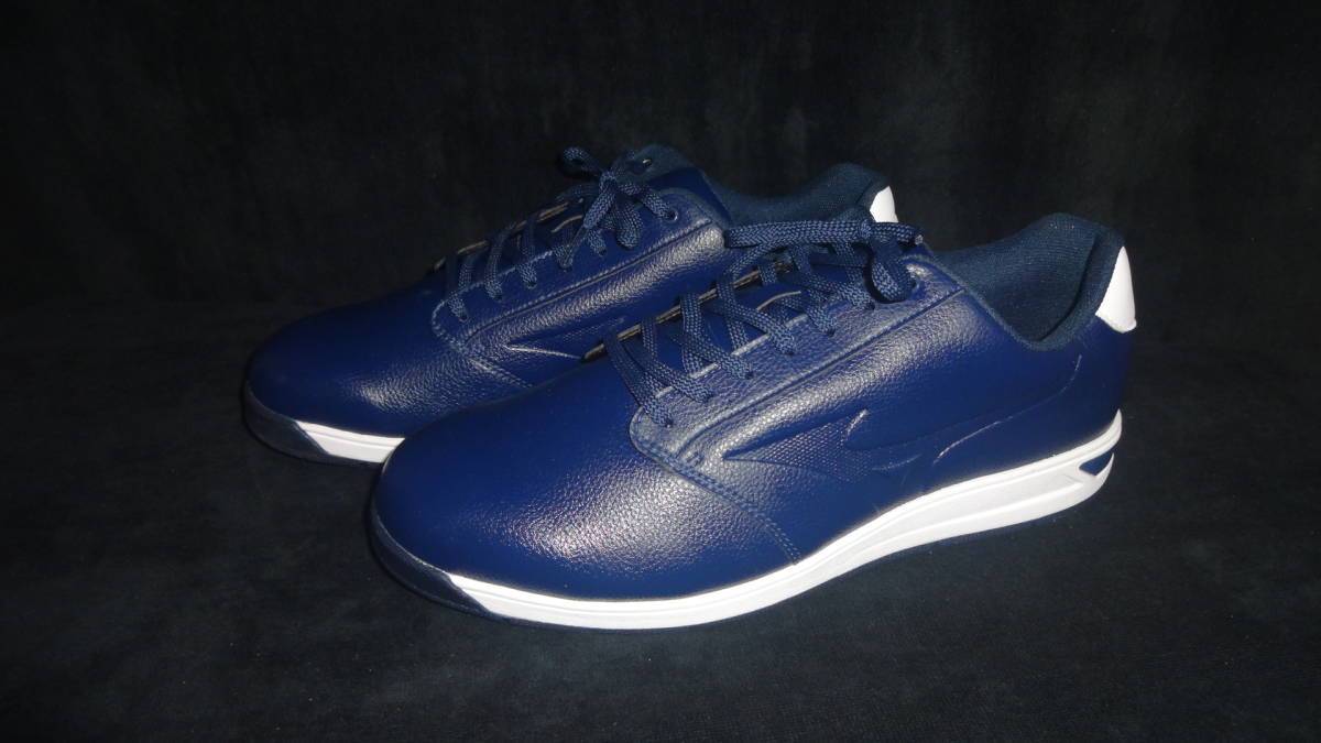 ミズノ ワイドスタイル スパイクレス シューズ 51GQ204514 ネイビー 2７.0cm　F