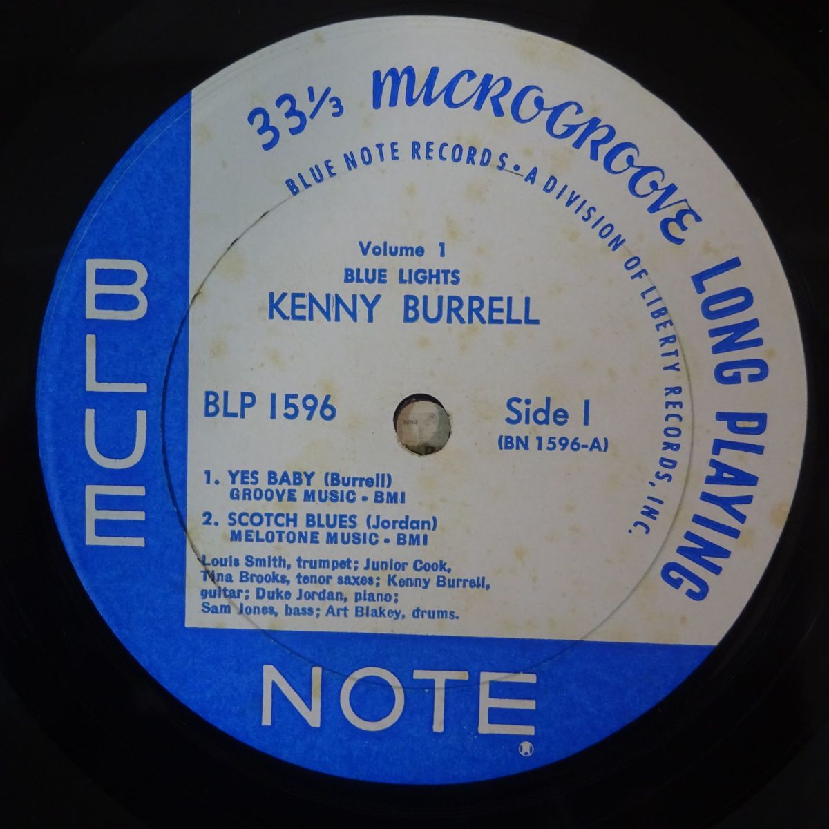 13068595;【US盤/BLUE NOTE/片NEW YORK/RVG刻印/MONO/ジャケ:ANDY WARHOL】Kenny Burrell ケニーバレル/ Blue Lights, Vol. 1 ブルーライツ_4