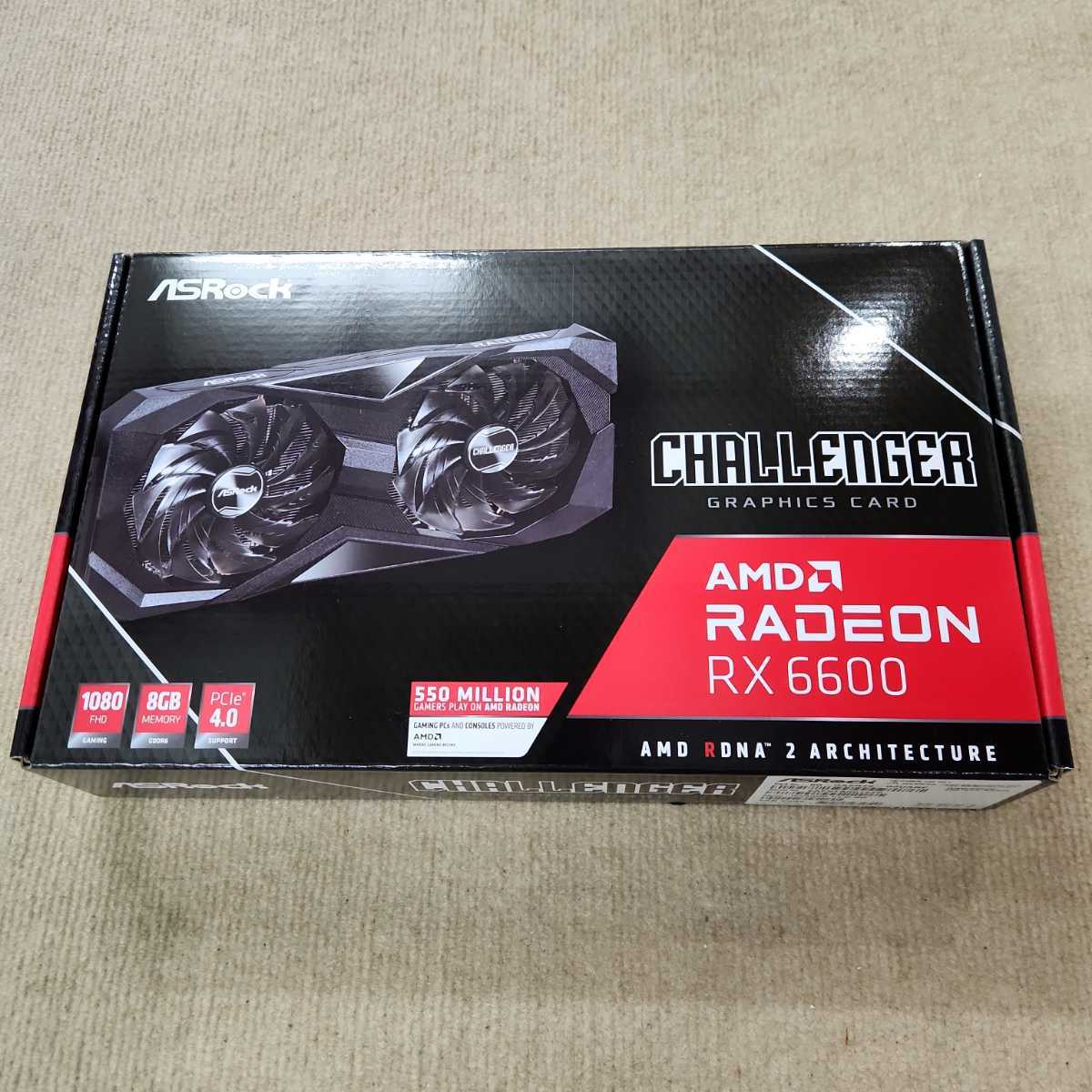 ASRock RADEON RX 6600 グラフィックボード CHALLENG グラフィック