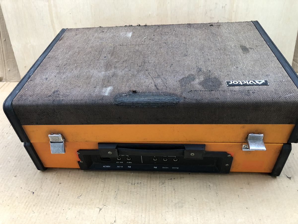 Victor ビクターステレオ ワイヤレスカセット PAE-231B-3 昭和レトロ 通電確認 動作未確認 ジャンク品