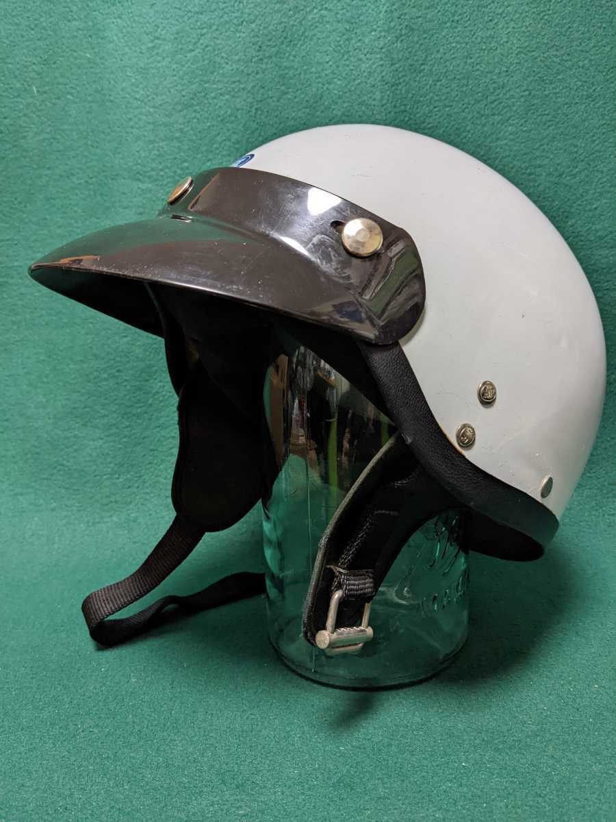 ヒロタケアライ　ビンテージヘルメット　ジェットヘルメット　バイザー付 ヒロタケアライ ビンテージヘルメット ジェットヘルメット バイザー付