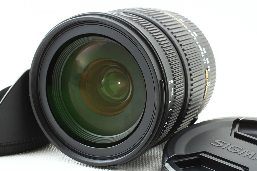 極上品◆SIGMA シグマ AF 17-70mm F2.8-4 DC MACRO HSM Sony ソニー◆ズームレンズ/a-8990 17-70mm DC F2.8-4 ☆極上品☆ カメラ Nikon◇元箱&frasl;4270