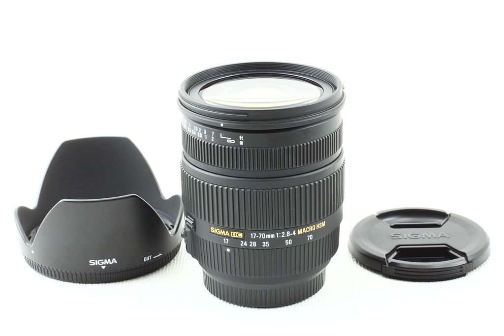 極上品◆SIGMA シグマ AF 17-70mm F2.8-4 DC MACRO HSM Sony ソニー◆ズームレンズ/a-8990 17-70mm DC F2.8-4 ☆極上品☆ カメラ Nikon◇元箱&frasl;4270