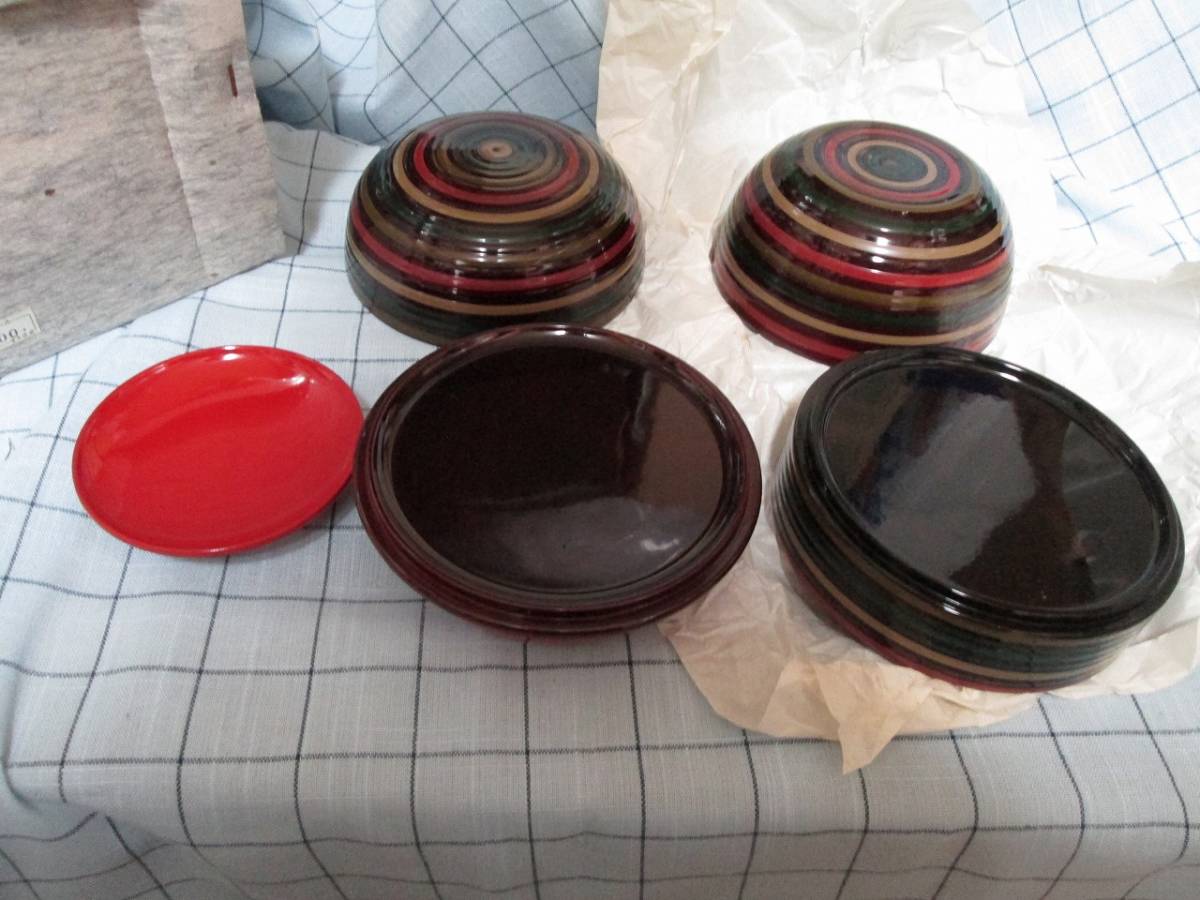 信玄弁当 2個 細独楽 独楽塗 弁当箱 お重