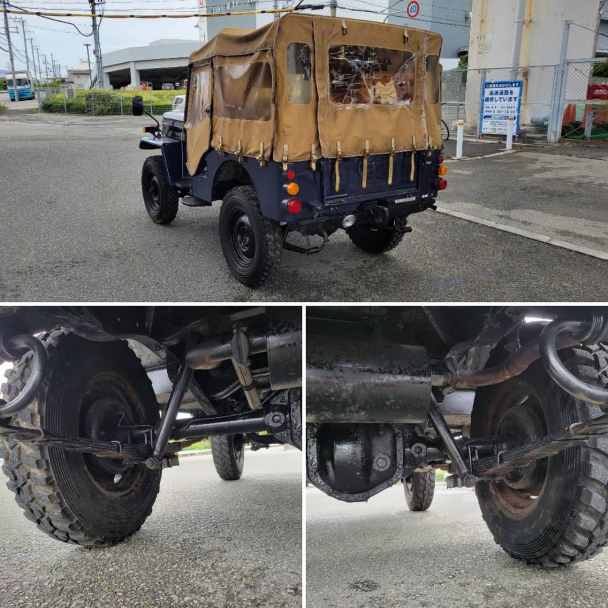 ジープ J58改 昭和52年 三菱ジープ リフトアップ 4WD NOx・PM適合 | 三菱jeep ジムニー＆幌車工房 - J55 J55（改）公認車 筑豊発 三菱 J59☆マッドブラック