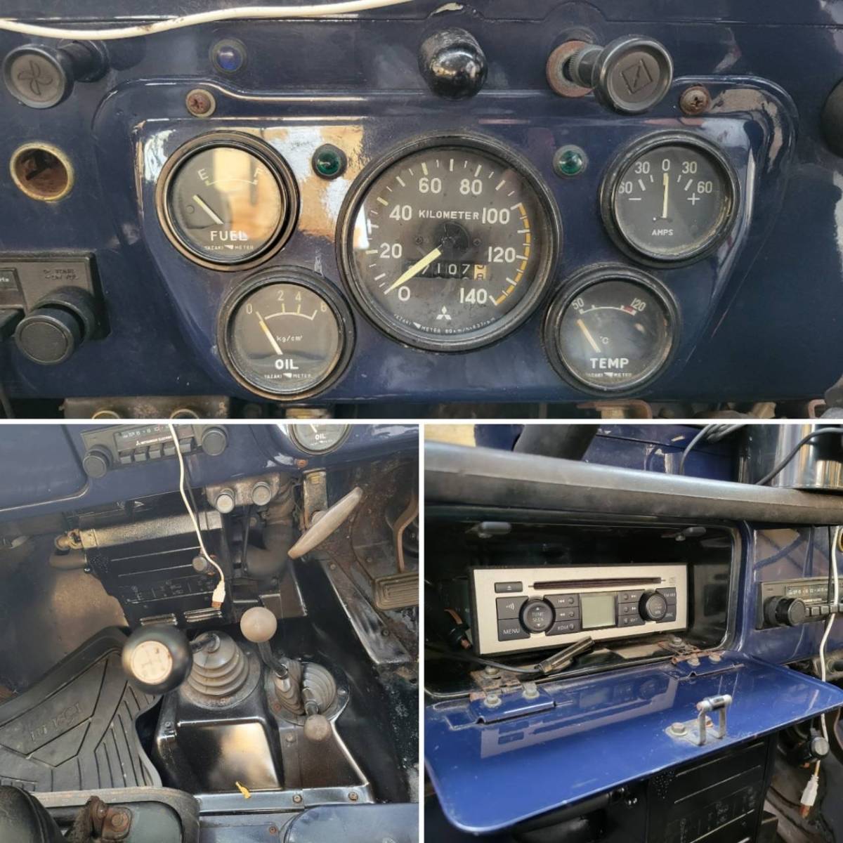 ジープ J58改 昭和52年 三菱ジープ リフトアップ 4WD NOx・PM適合 | 三菱jeep ジムニー＆幌車工房 - J55 J55（改）公認車 筑豊発 三菱 J59☆マッドブラック