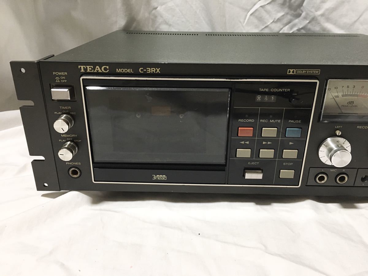 TEAC C-3RX カセットデッキ ティアック 再生 ジャンク TEAC カセット