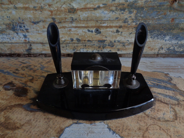 インク 壺 アンティーク Antique レア品 公式通販 インク壺 amp トレイ 