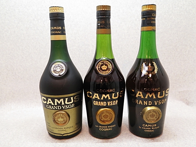 ★☆【古酒】CAMUS カミュ グランド VSOP グランマルキ コニャック 750ml 1本 700ml 2本 計3本セット ot☆★