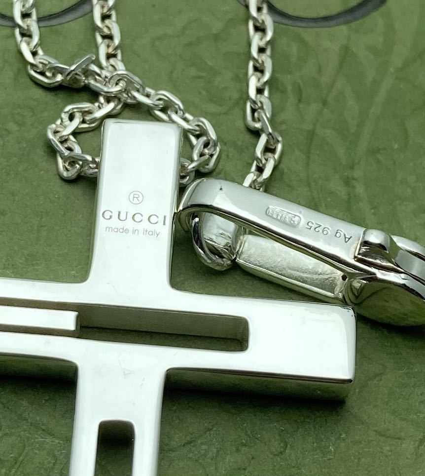GUCCI グッチ クロスモチーフ ネックレス カットアウトG GUCCI クロス