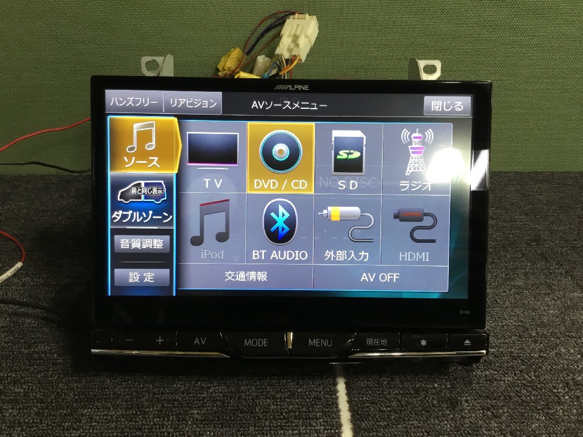 1円スタート！20 アルファード パネル付 アルパイン メモリーナビ EX10 
