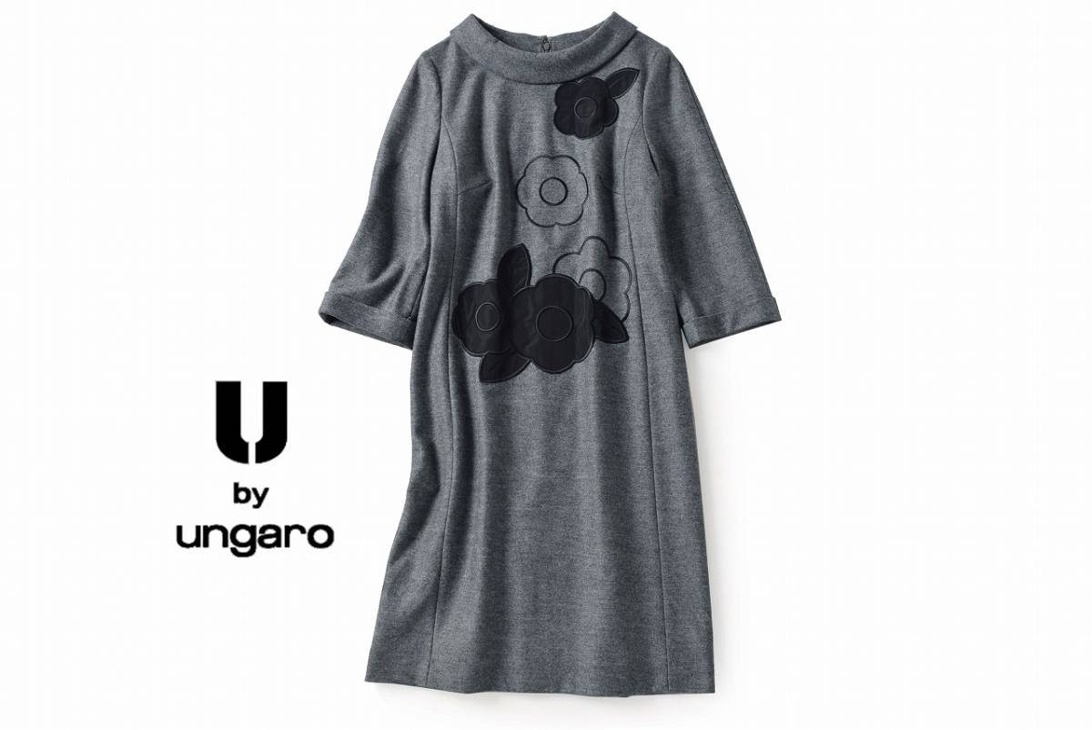 美品★ユーバイウンガロ6.2万★38size/9号★ワンピースC204 by ungaro U ショルダー(M Ungaro 価格.com