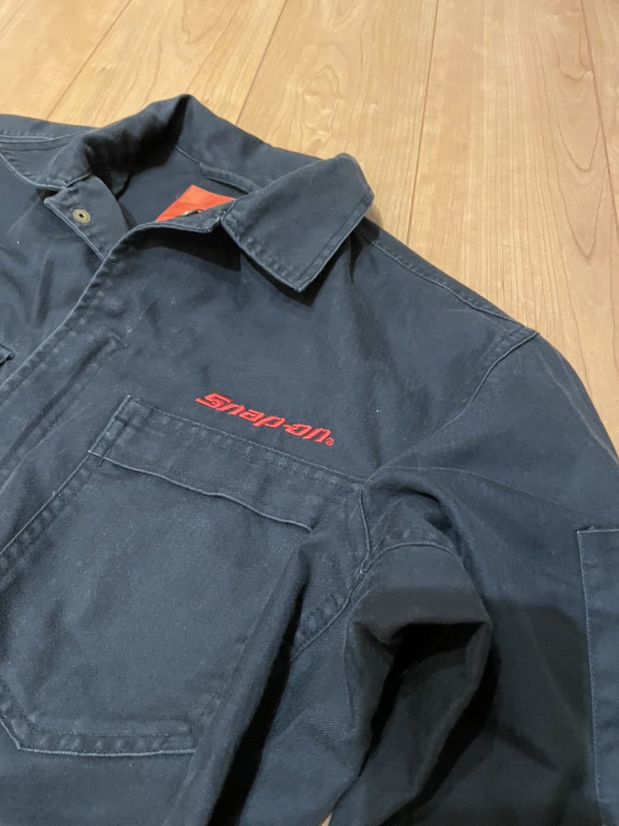 スナップオン snap-on つなぎ ブラック LLサイズ 刺繍ロゴ ハーレー