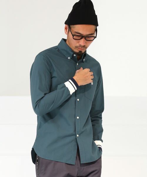 of DUFFER The ST USED LIKE コーデュロイ GEORGE USED加工 リブ袖シャツ リブ袖 RIB ポロシャツ St RIBBED セントジョージ