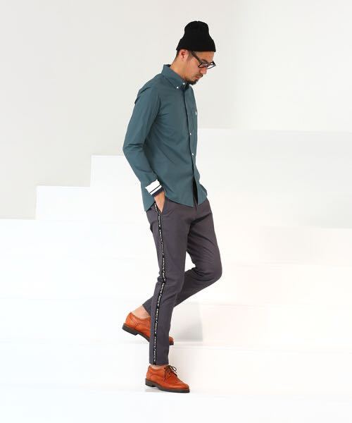 of DUFFER The ST USED LIKE コーデュロイ GEORGE USED加工 リブ袖シャツ リブ袖 RIB ポロシャツ St RIBBED セントジョージ