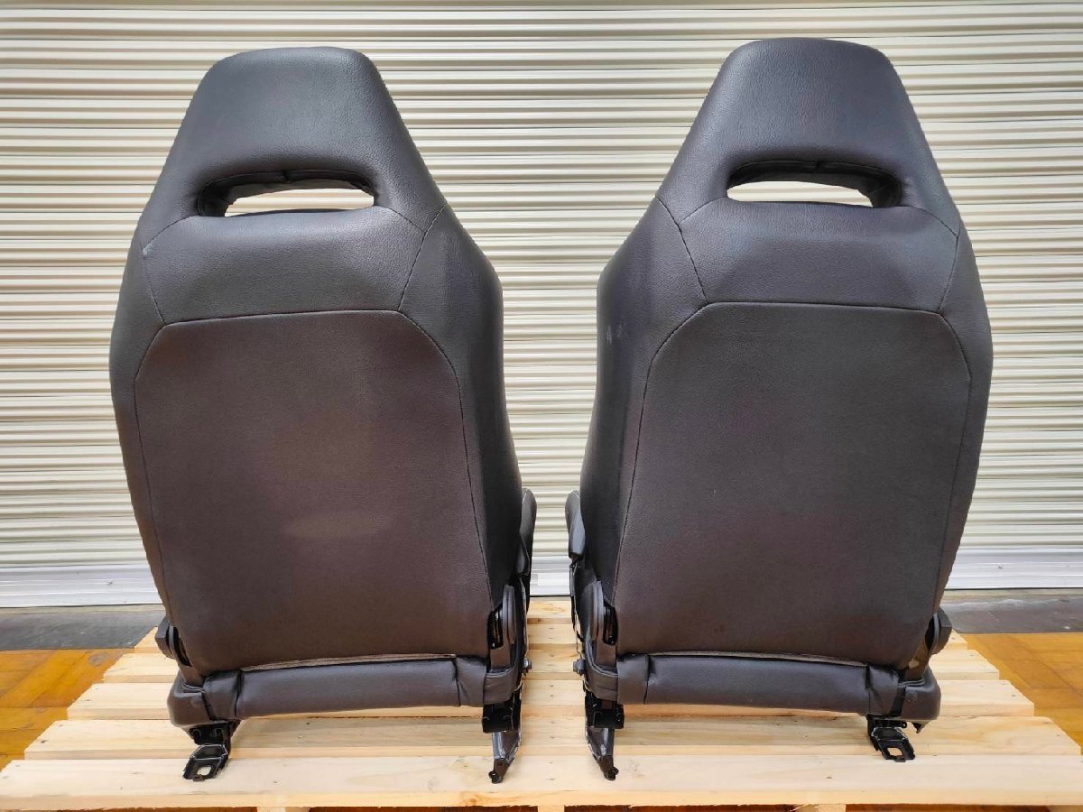 1円スタート！GRB インプレッサ WRX-STi レカロ ハーフレザー 運転席 
