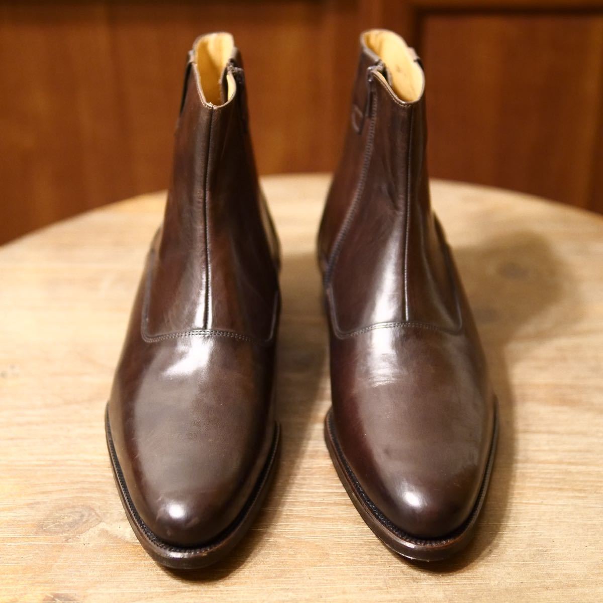 Johnston & Murphy サイドジップレザーブーツ ジョッパー 10M 試し履き 