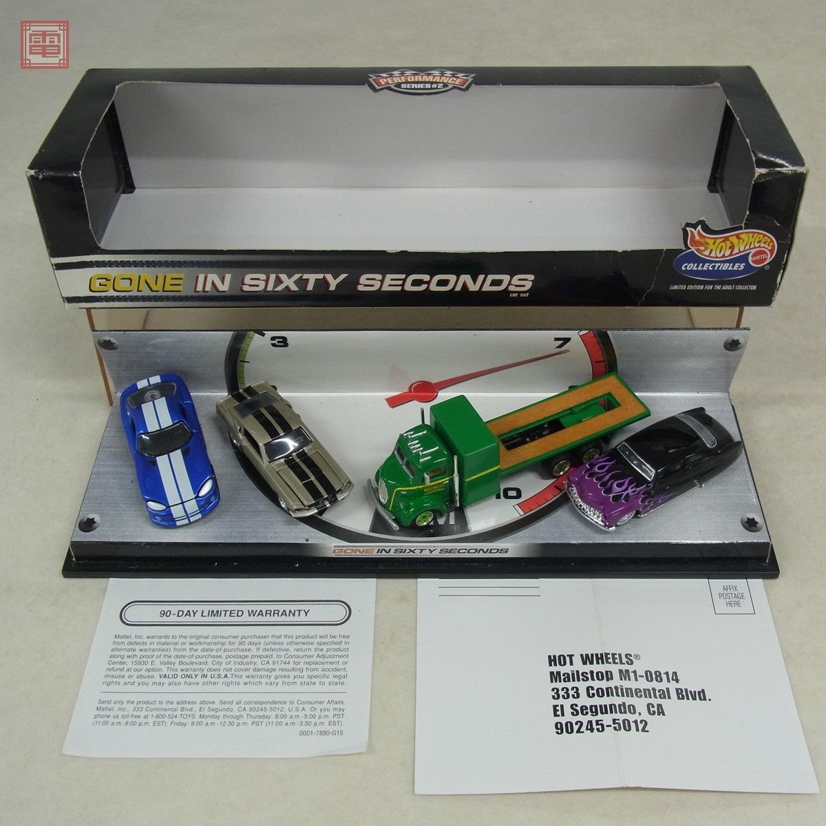ホットウィール GONE IN SIXTY SECONDS 4台セット シックスティ