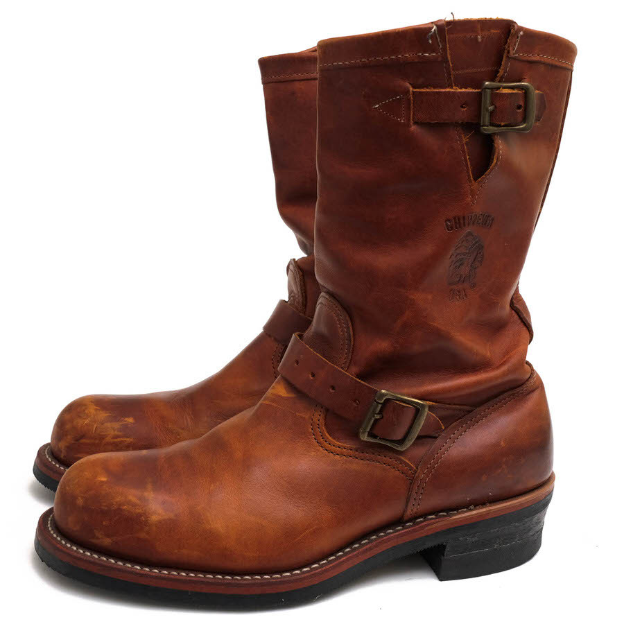 CHIPPEWA チペワ エンジニアブーツ 91066 11 ENGINEER BOOTS US TAN 
