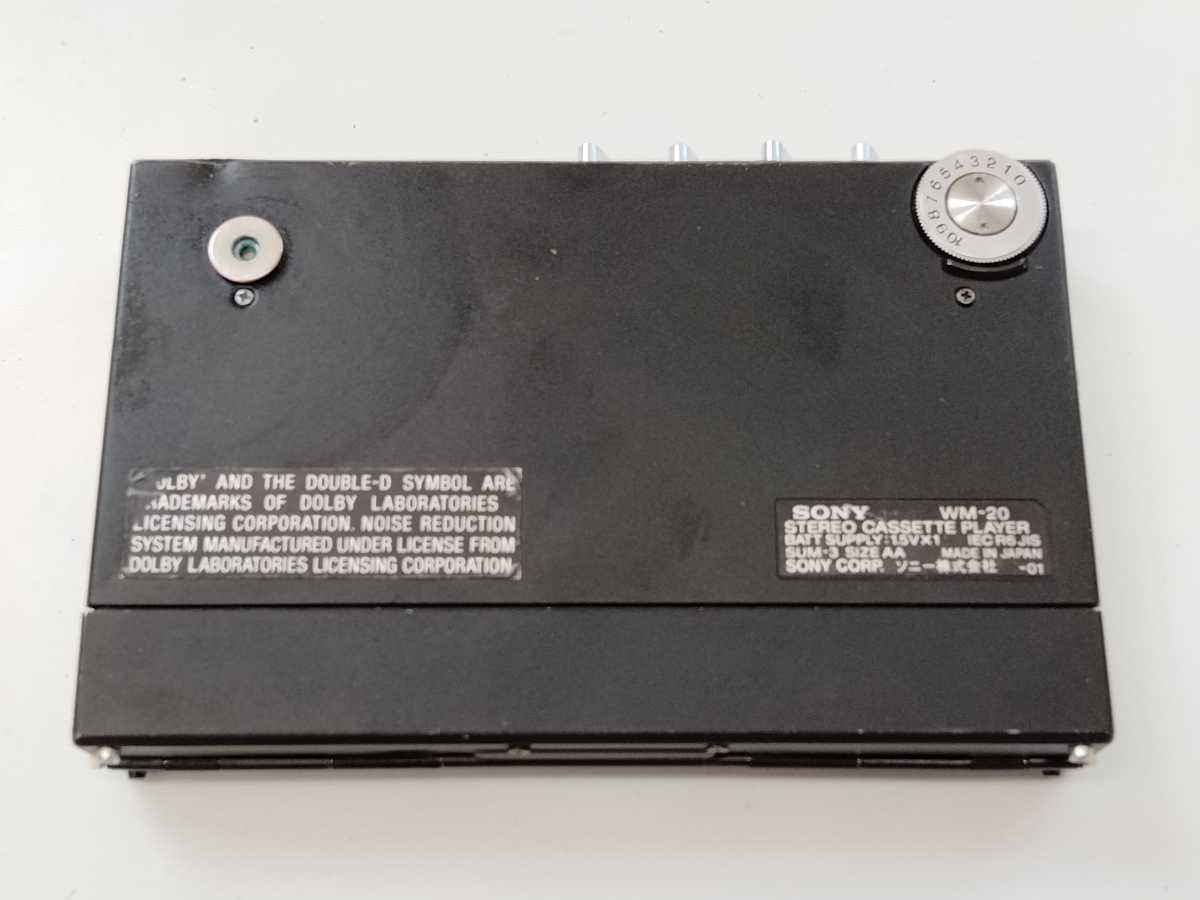 ジャンク】ソニー カセットウォークマン WM-20 本体 プレーヤー 40926