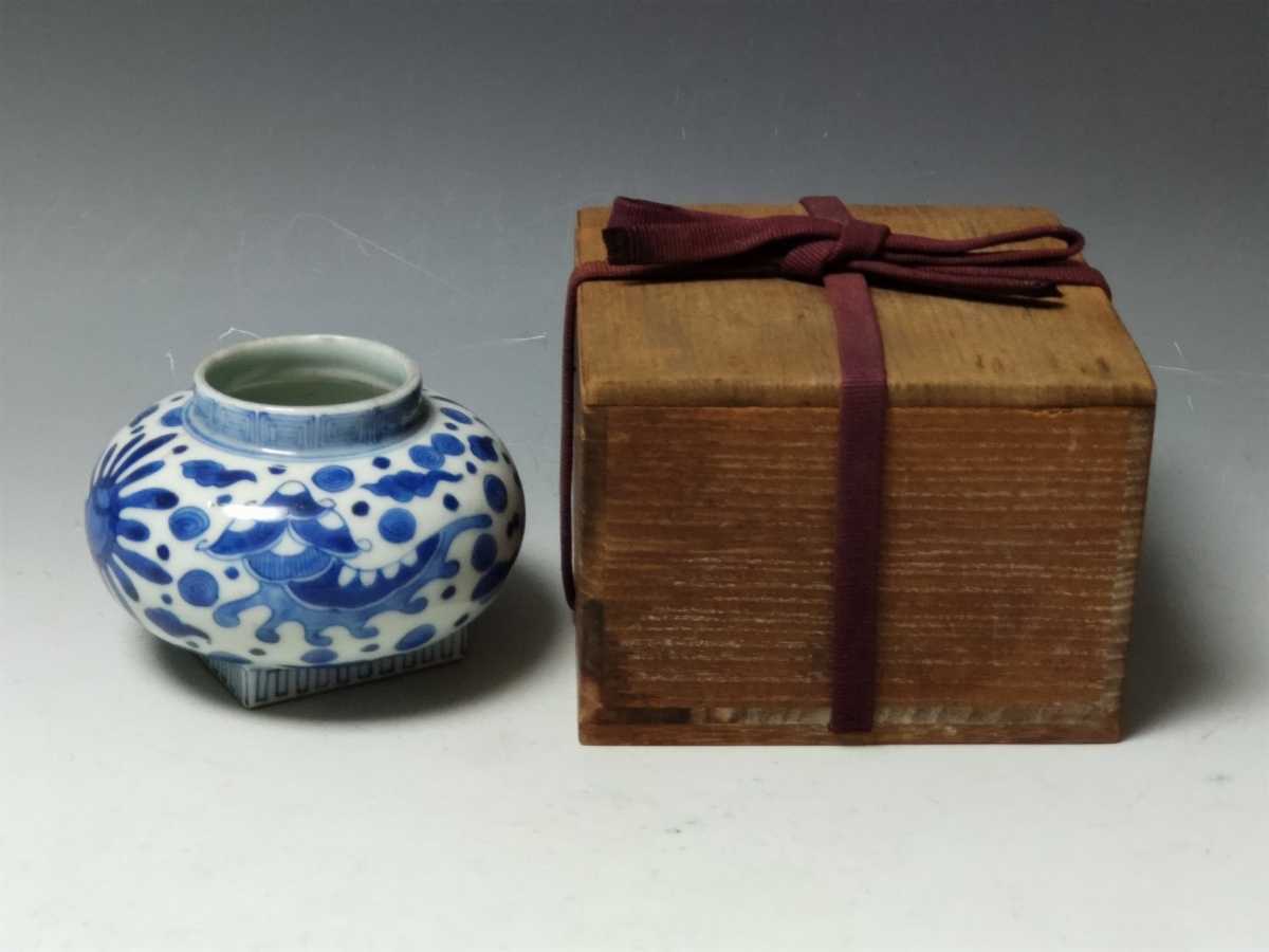 中国/明代染付壷/桐箱入り(B81) 中国（古染付）｜所蔵品｜