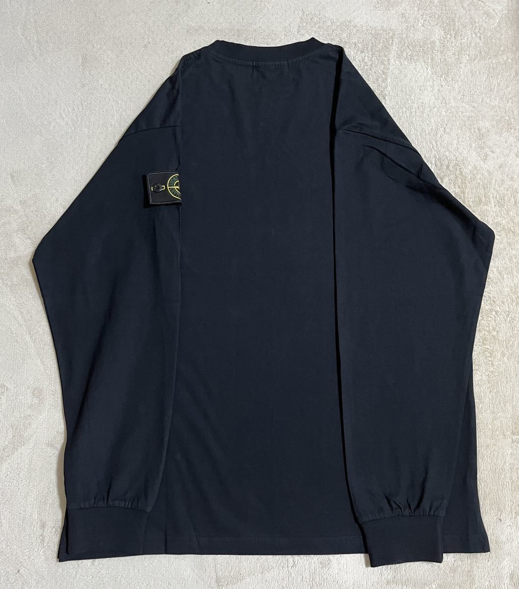 STONE ISLAND/ストーンアイランド/ クルーネックスウェット 黒色