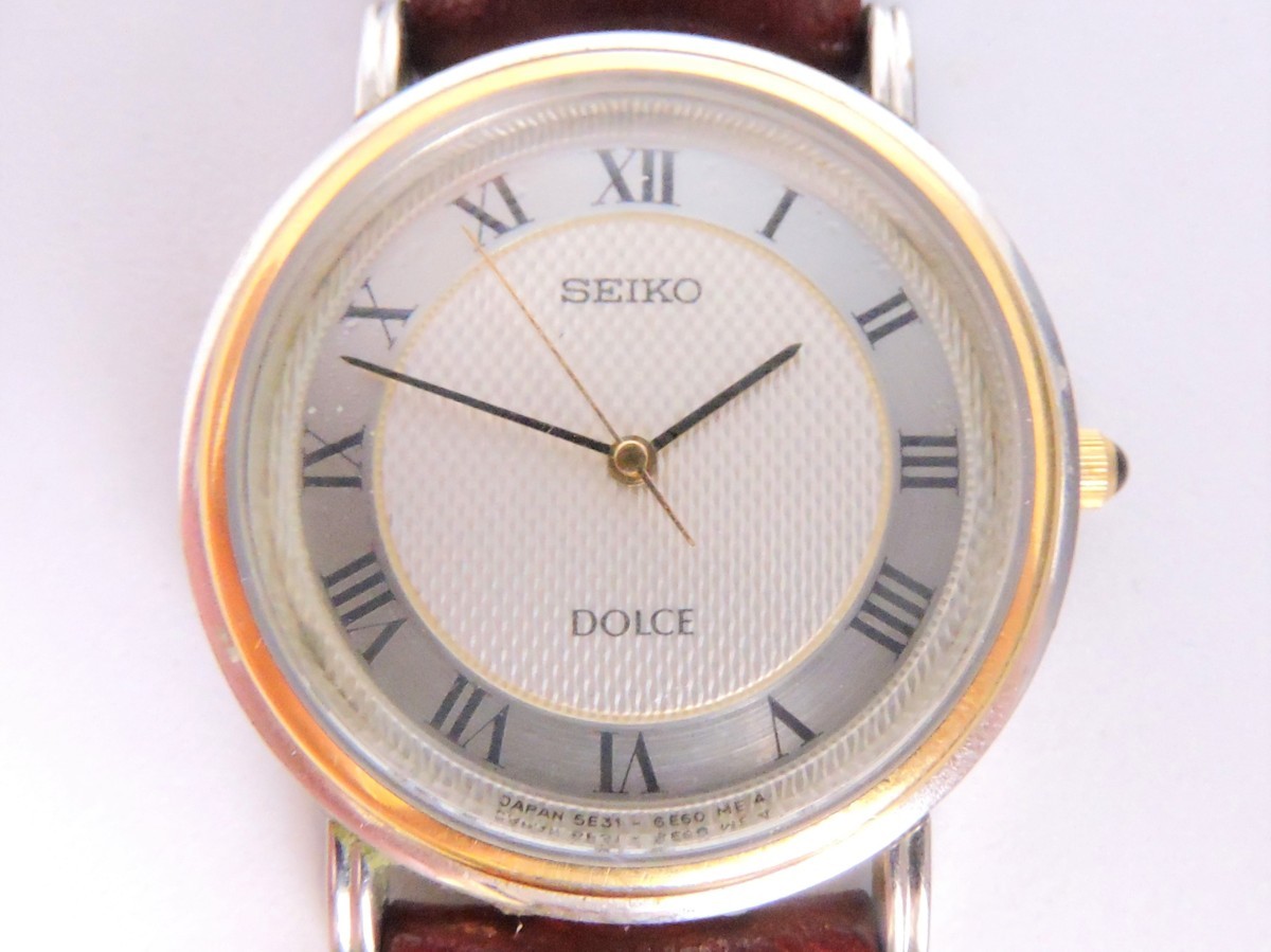 SEIKO セイコー DOLCE ドルチェ 5E31-6E00 クオーツ Cal.5E31A メンズ