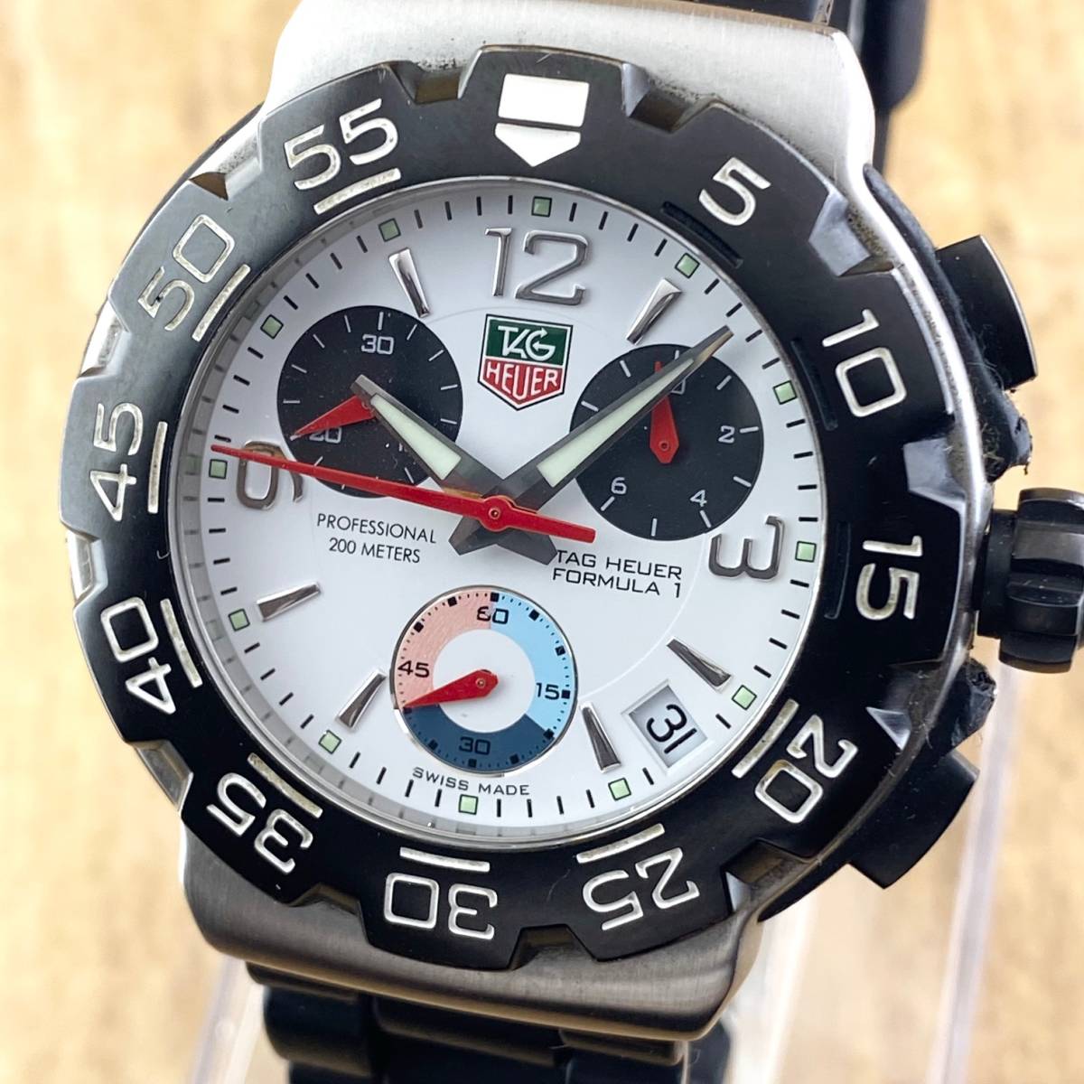 1円〜】TAG HEUER タグ ホイヤー 腕時計 メンズ クロノグラフ 