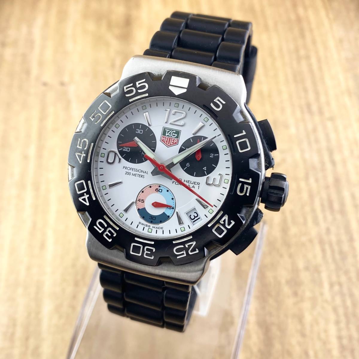 1円〜】TAG HEUER タグ ホイヤー 腕時計 メンズ クロノグラフ 