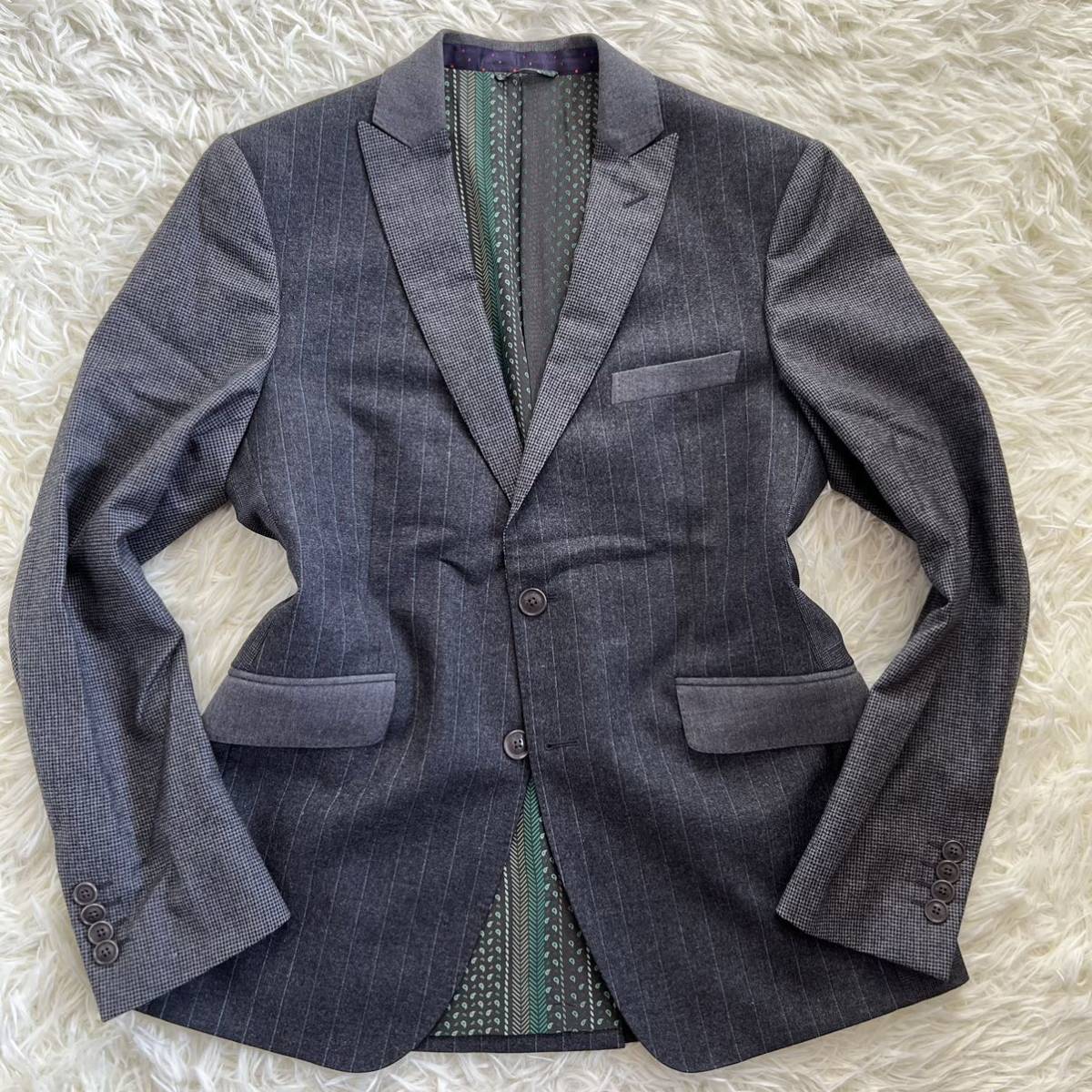 エトロ【希少XL位 美品】ETRO テーラードジャケット ベスト ジレ 