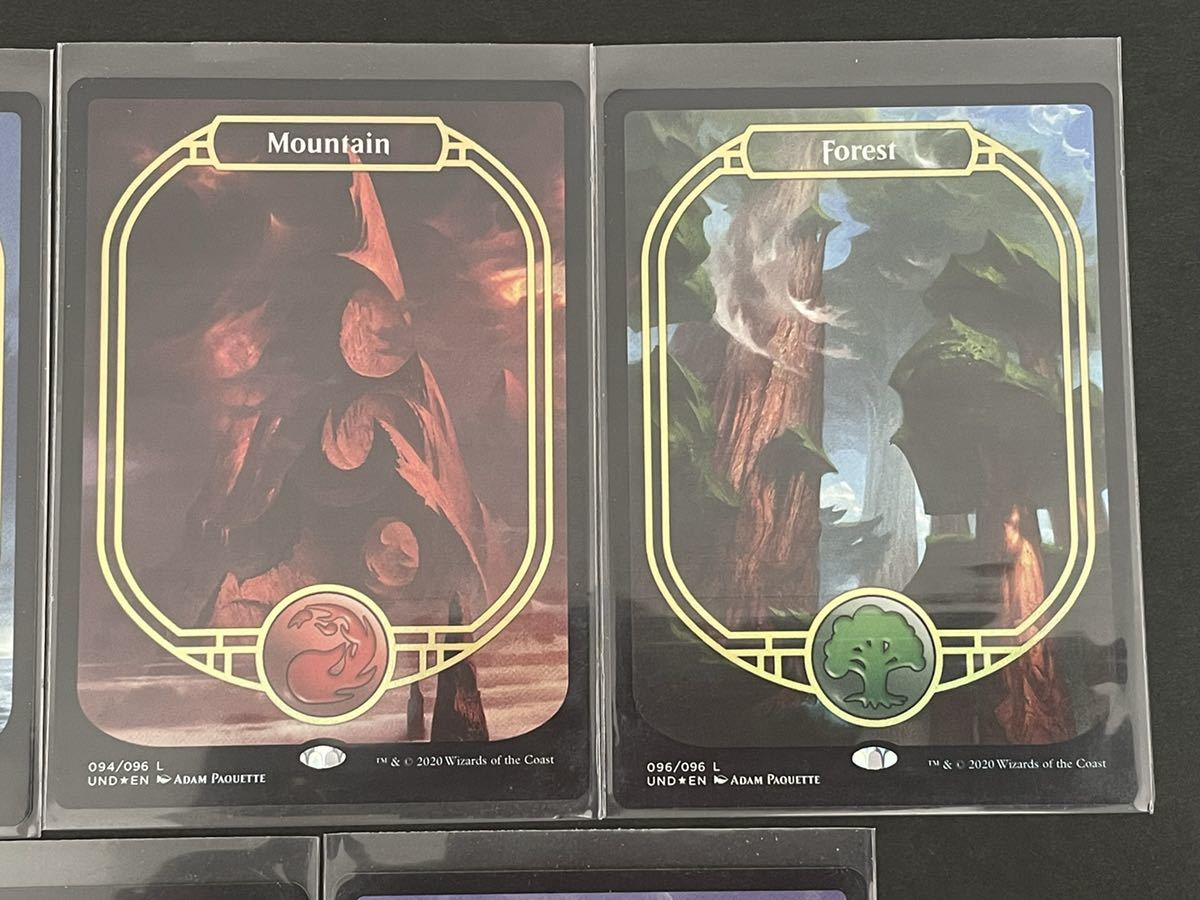 MTG アンサンクションド 基本土地 5枚セット UND 平地 山 島 森 沼 非