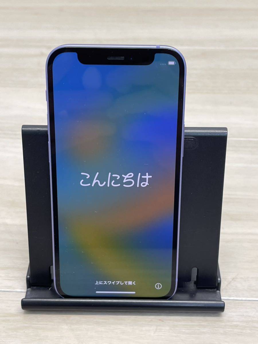 美品　SIMフリー Apple iPhone12 mini 64GB バッテリー100 % ネットワーク判定○ 店頭展示機 C-06