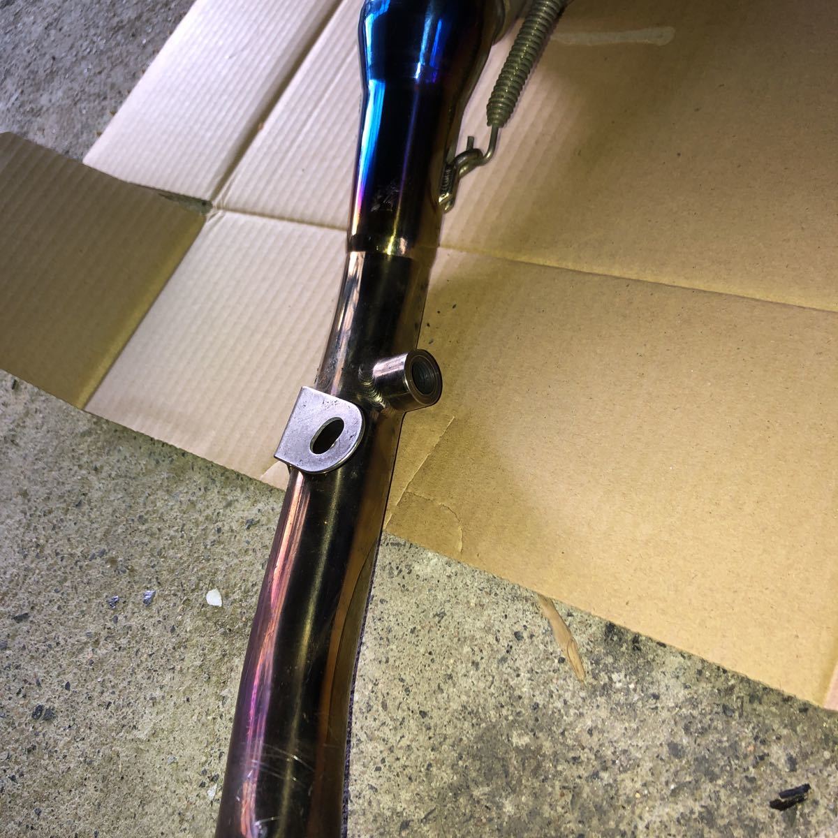BEET ナサートR スリップオンマフラー dトラッカー125 klx125 中古 