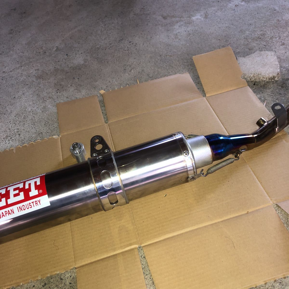 BEET ナサートR スリップオンマフラー dトラッカー125 klx125 中古 