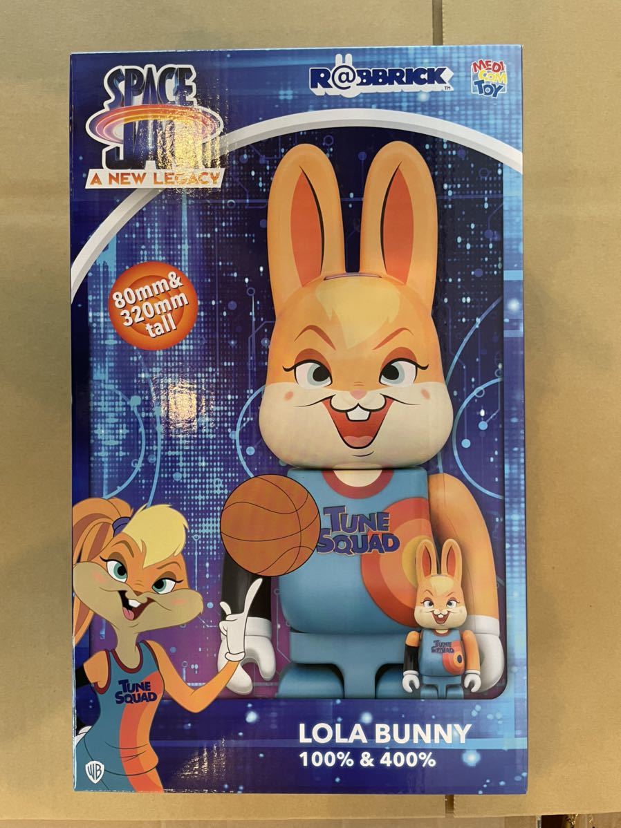 新品 R@BBRICK LOLA BUNNY 100％ & 400％ MEDICOM TOY ベアブリック 