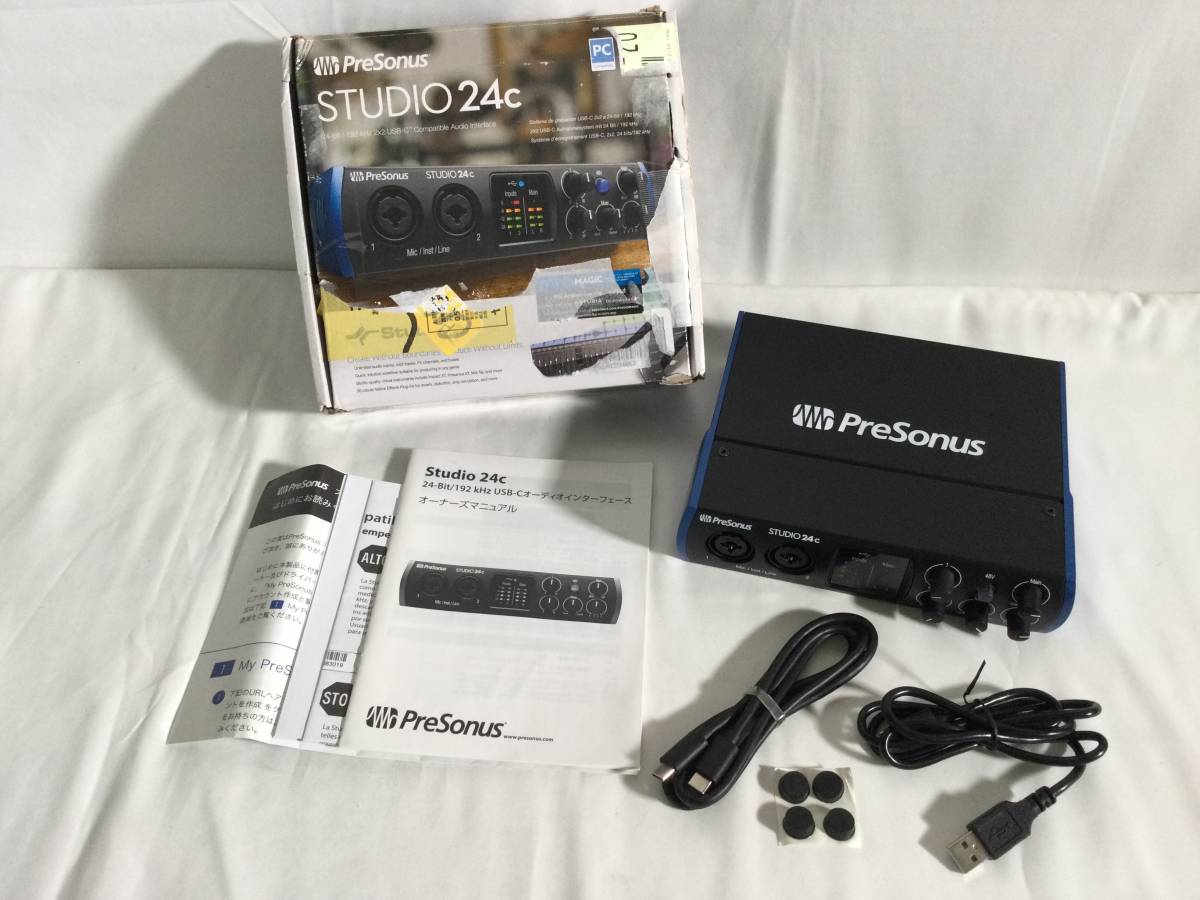 PreSonus Studio 24c オーディオ/MIDIインターフェース 24Bit 192kHz 2