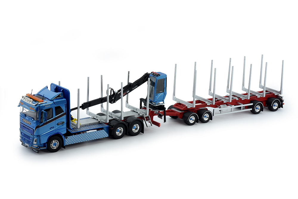 ★Volvo FH04 Swedish wood combinationトレーラー /建設機械模型 工事車両 TEKNO 1/50 ミニチュア