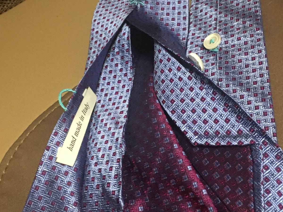 美品 GIANNI FONTANA ジャンニフォンタナ ネクタイ スモールレッド 