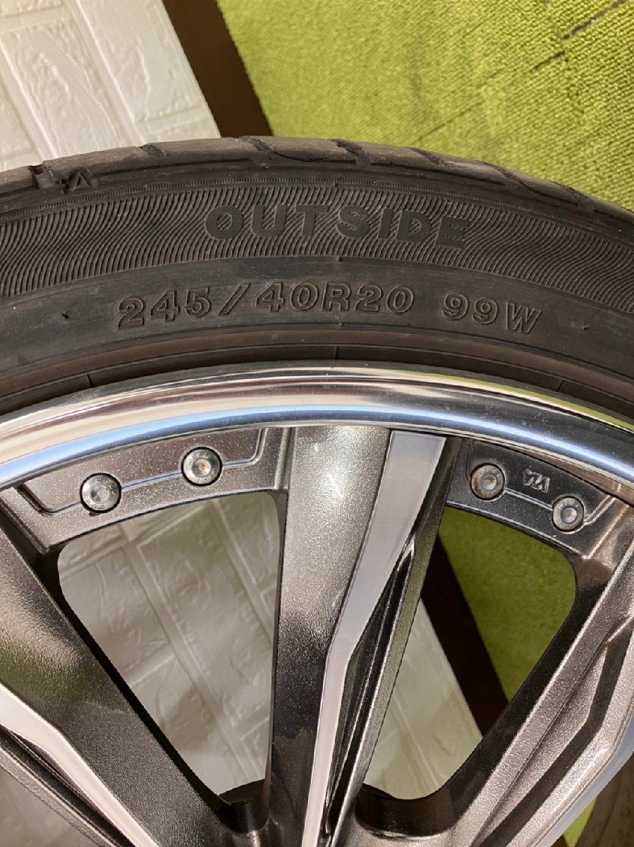20インチ アルファード ホイール 0 30系 - ウェッズ X 5穴 トヨタ 8.5J