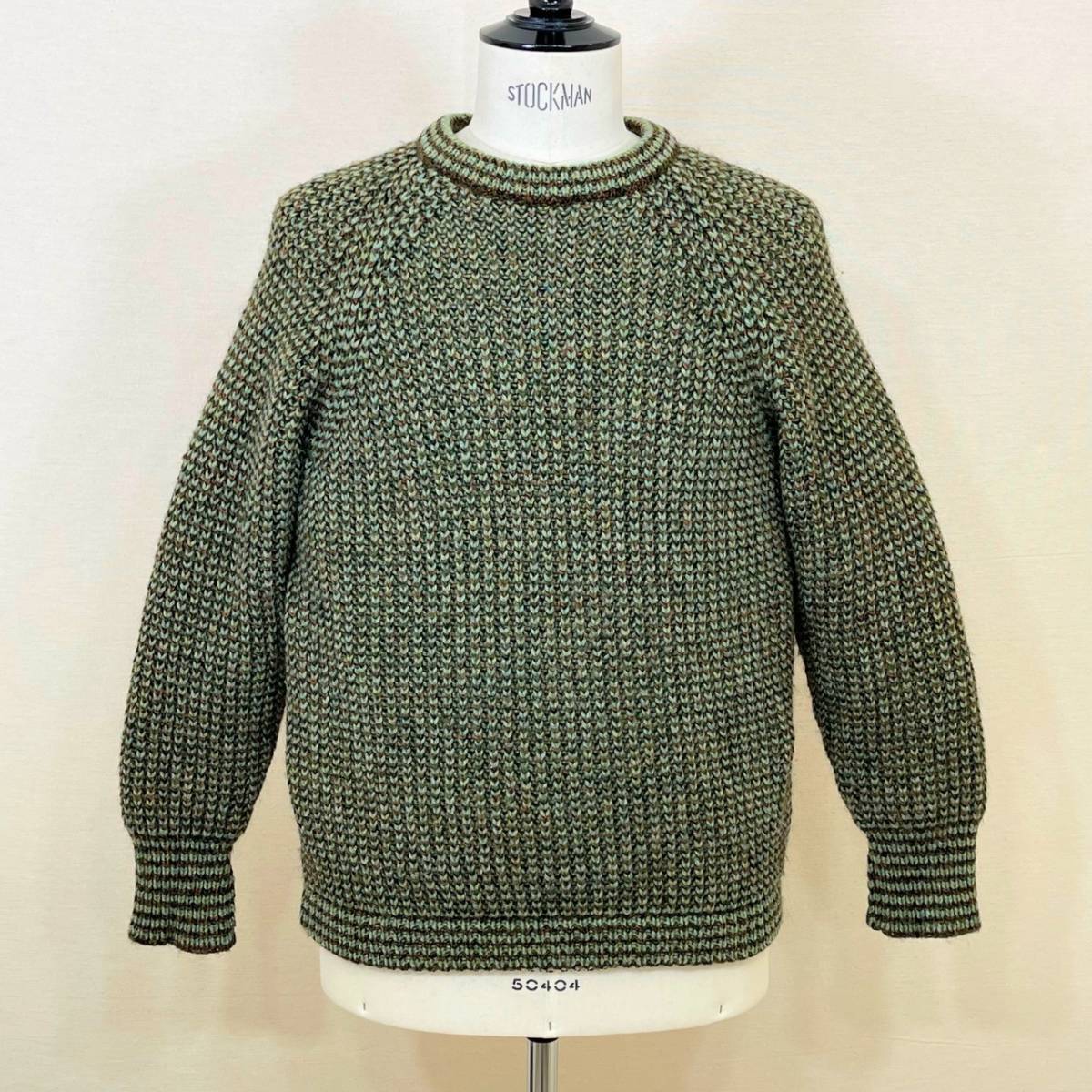 Scotland Mint of Rampant Single Bar 希少《 Mint Condition / Scotland 》70s 80s 超極上品【 Kilspindie スコットランド ビンテージ グリーン アランセーター ML 】