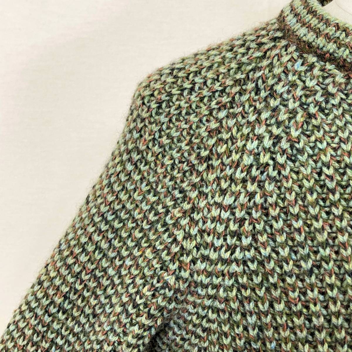 Scotland Mint of Rampant Single Bar 希少《 Mint Condition / Scotland 》70s 80s 超極上品【 Kilspindie スコットランド ビンテージ グリーン アランセーター ML 】