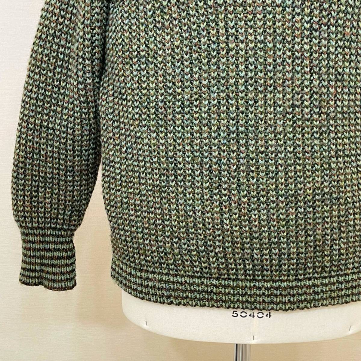 Scotland Mint of Rampant Single Bar 希少《 Mint Condition / Scotland 》70s 80s 超極上品【 Kilspindie スコットランド ビンテージ グリーン アランセーター ML 】