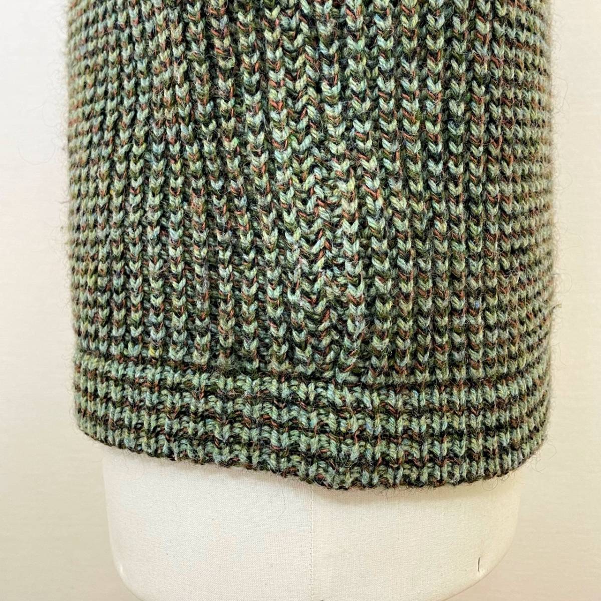 Scotland Mint of Rampant Single Bar 希少《 Mint Condition / Scotland 》70s 80s 超極上品【 Kilspindie スコットランド ビンテージ グリーン アランセーター ML 】